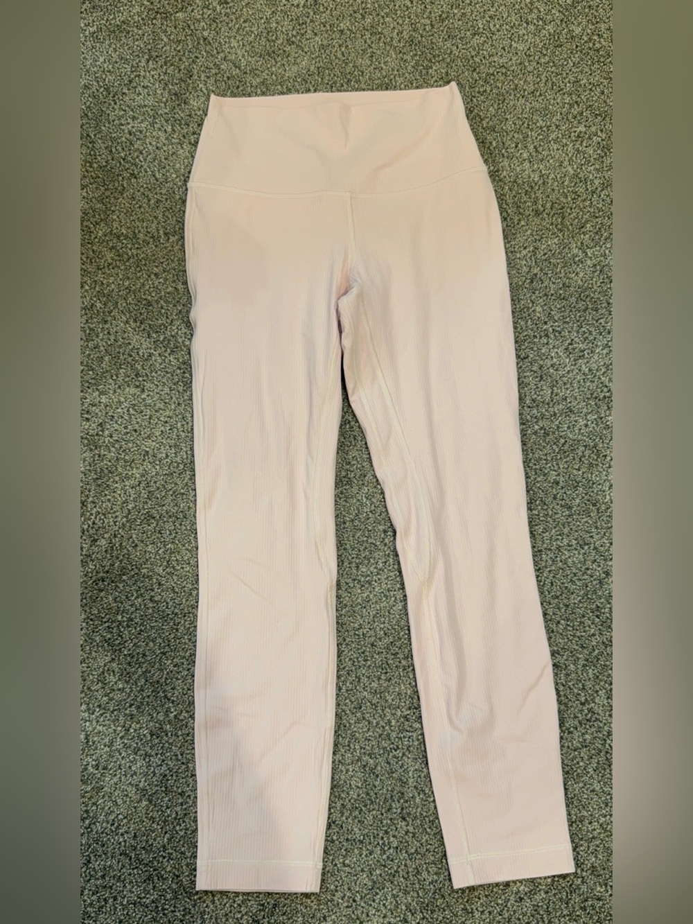 lululemon Light Pink Ribbed High-Rise Leggings
